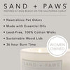 Sand + Paws Candle Sand + Paws Candle I Woof You to the Moon and Back  |  White Pumpkin