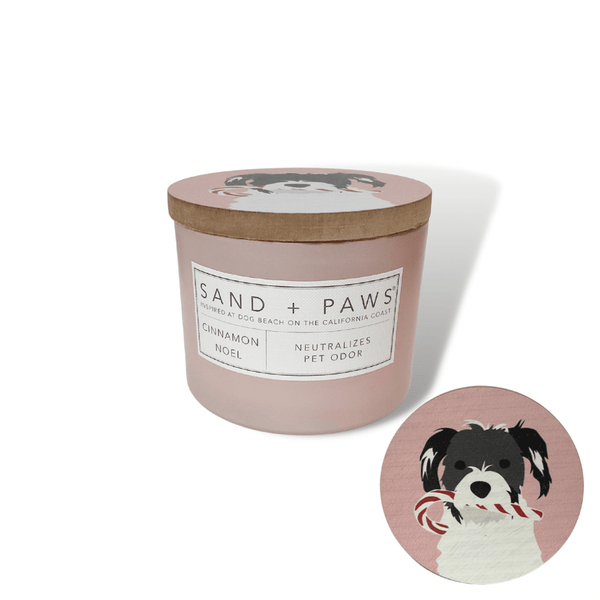Sand + Paws Candle Sand + Paws Candy Cane Pup   |  Cinnamon Noel