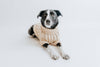 SASSY WOOF Dog Apparel Sassy Woof Dog Cable Knit Sweater Beige | Cozy Pet Sweater | Knit Dog Sweater