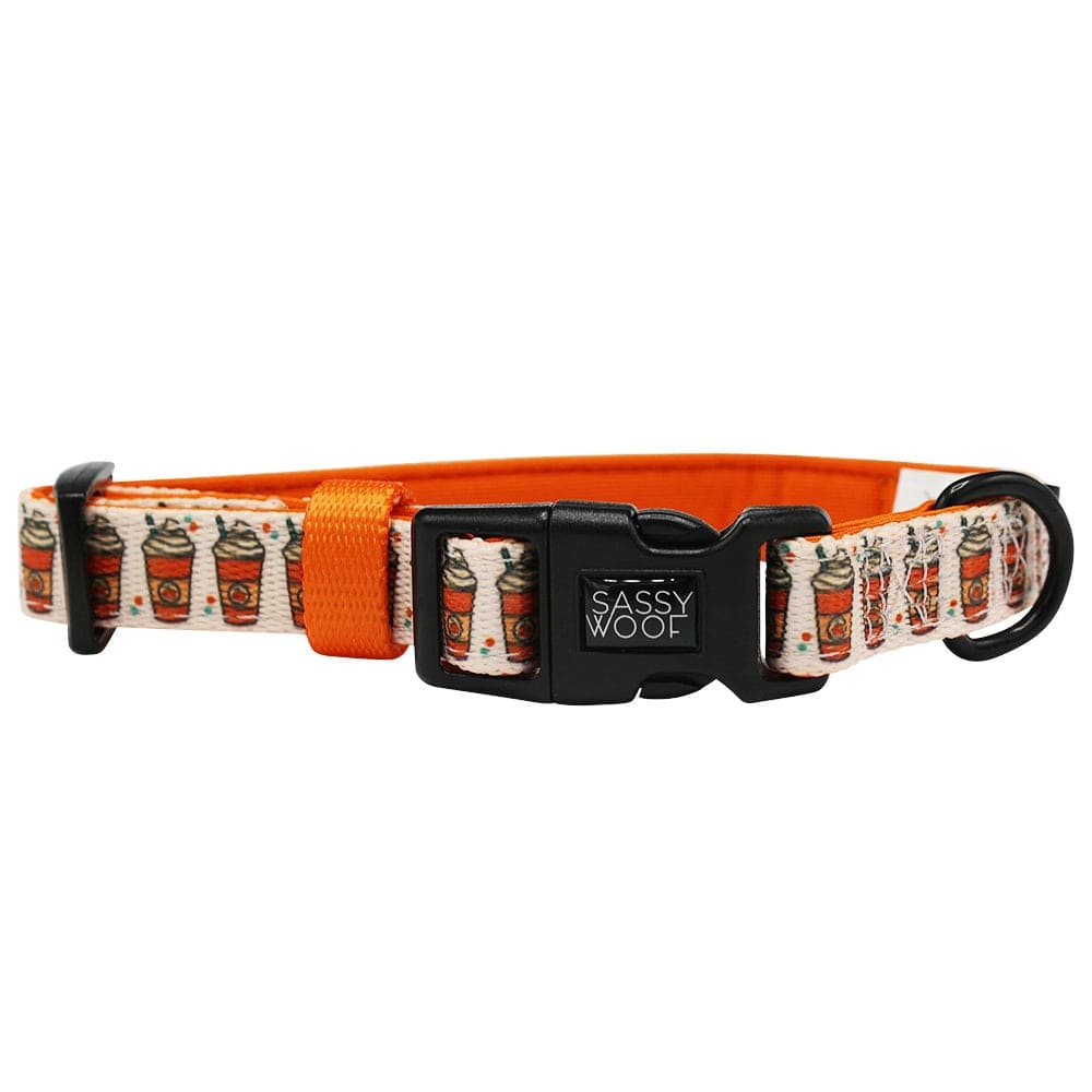 SASSY WOOF Dog Collar SALE Fall Dog Collar - Pie There! | Fall Dog Accessories | Pumpkin Spice Dog Collar