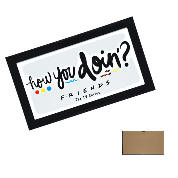 Silver buffalo Signs Friends™ Wood Sign how you doin'?