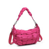 Sol and Selene Shoulder Bag Sol and Selene Sixth Sense - M Quilted Nylon Puffer Shoulder Bag: Magenta