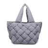 Sol and Selene Tote Sol and Selene Intuition East West Woven Nylon Tote: Carbon | Nylon Puffer Large Tote