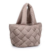 Sol and Selene Tote Sol and Selene Intuition East West Woven Nylon Tote: Nude | Nylon Puffer Large Tote