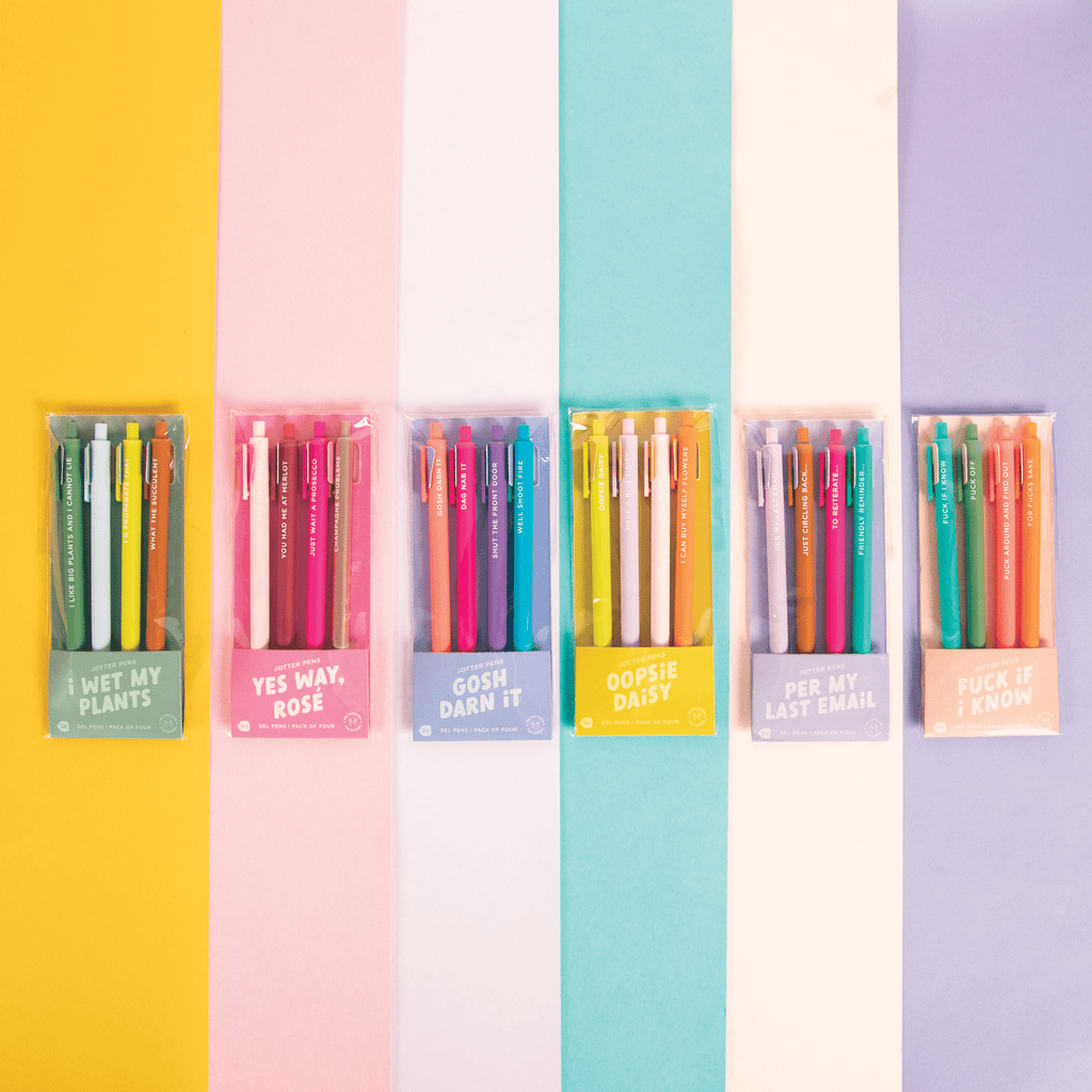 alking Out of Turn Office Talking Out of Turn Jotter Sets 4 Pack (perfect stocking stuffers!): F*ck If I Know | Sweary Jotter Pen Sets For F*ck Sake Pen F*ck Around and Find Out F*Off Pen F*ck if I know Pen