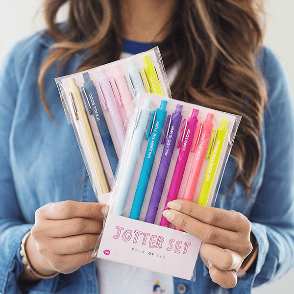 Talking Out of Turn Office Talking Out of Turn Jotter Sets - 6 pack: Unleash The Fury | Fun Jotter Pen Sets
