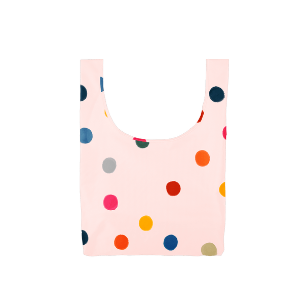 TOOT Medium Sized Reusable Bag "Ball Pit" | Pink Polka Dot Reusable Foldable Tote
