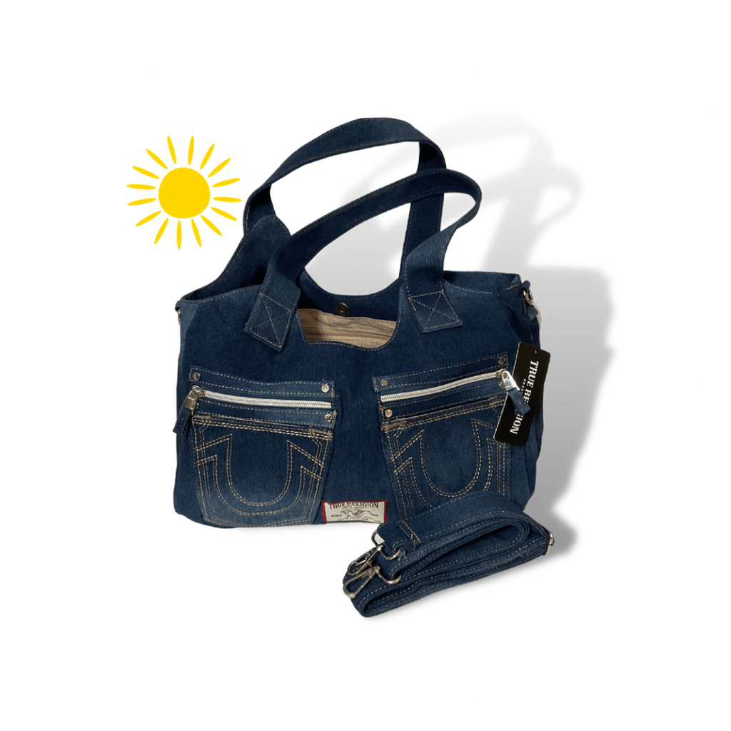 True Religion Dark Denim Convertible Shoulder bag | Denim Jeans True Religion Dark Denim Convertible Shoulder bag | Denim Jeans